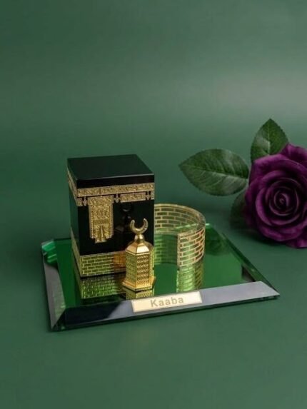 Crystal Holy Kaaba Miniature Showpiece with Maqam Ibrahim