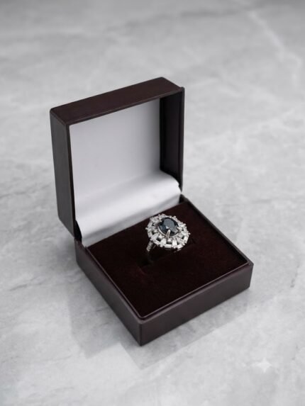 Vintage Starburst Blue Sapphire (Neelam) Cocktail Ring