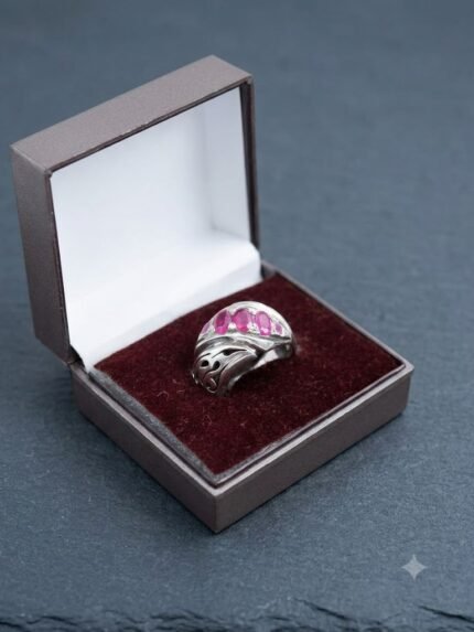 Royal Multi-Stone Ruby (Yaqoot) Statement Ring