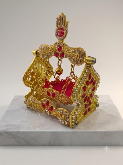 Miniature Golden Hazrat Ali Asghar (A.S) Jhula / Gehwara Mubarak