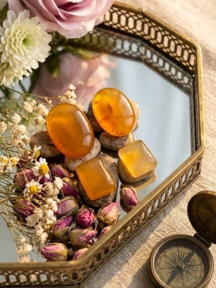 Artisanal Curated Zard Yamani Aqeeq