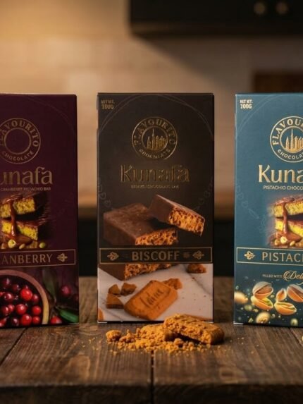 Flavourito Artisanal Kunafa Chocolate Bar