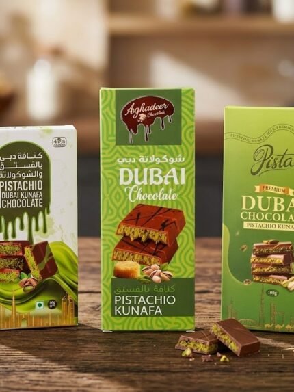 Pistachio Dubai Kunafa chocolates