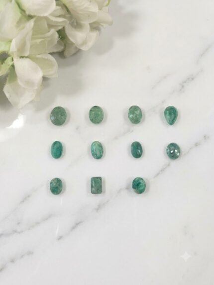 Natural Certified Green Emerald Loose Gemstones