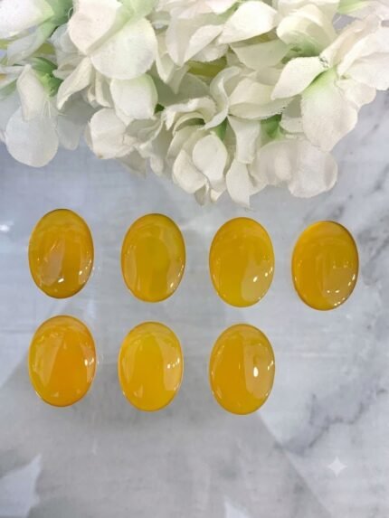 Natural Zard Aqeeq Yamani Cabochons